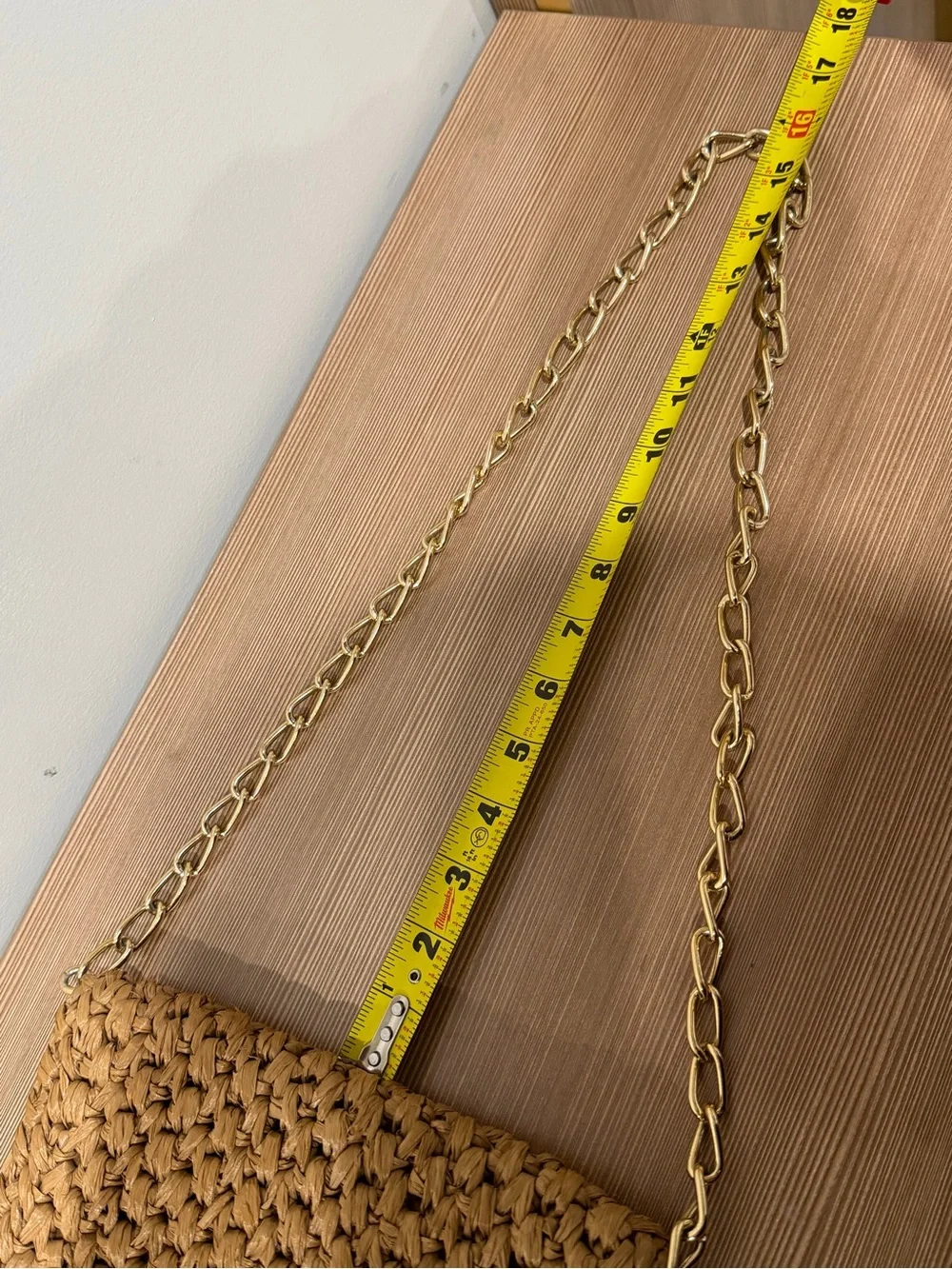 Vintage RODO Italy Woven Raffia Crochet Flap Crossbody Bag Clutch Gold Chain